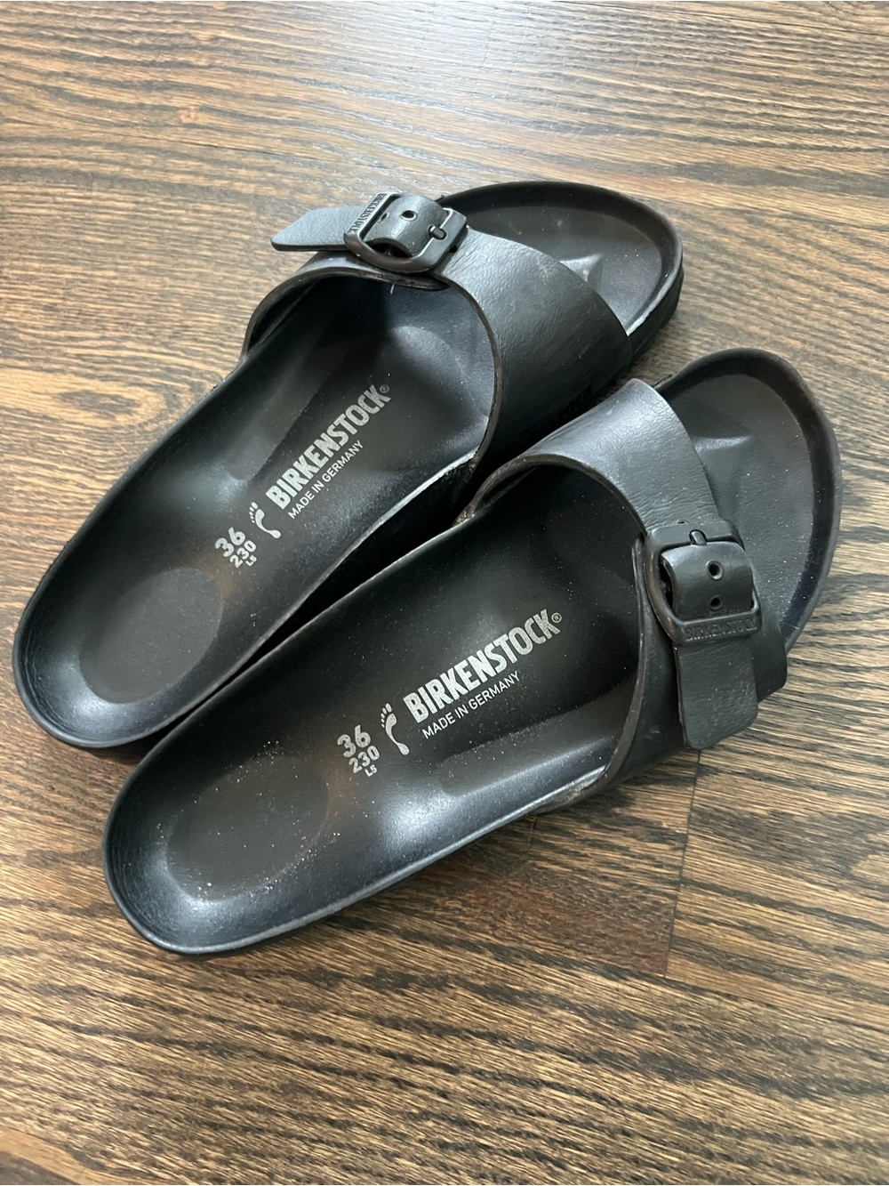 Birkenstock Black EVA Single Strap Slide Sandals